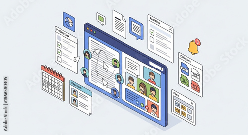 Digital Collaboration Platform with Integrated Tools and Features.