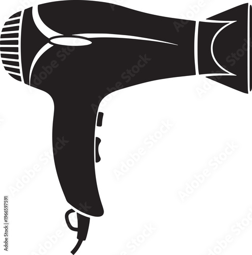 Hair dryer for drying and styling hair quickly and efficiently.