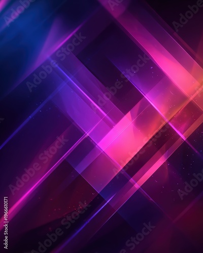 Abstract neon geometric light background vibrant colors