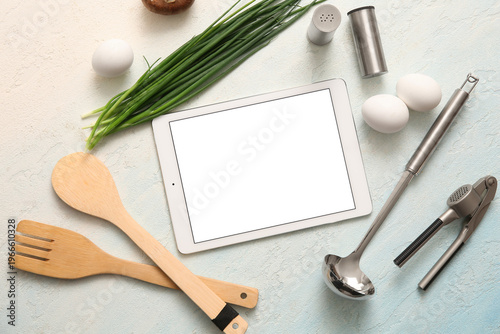 Digital recipe book with ki...