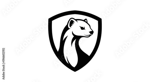 Black and white turtle illustration on white background vector graphic