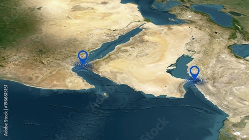 Strategic Map Highlighting Strait Of Hormuz And Bab El Mandeb Waterways Region
