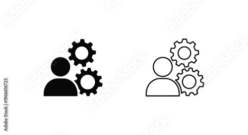 Teamwork Gears Collaboration Vector