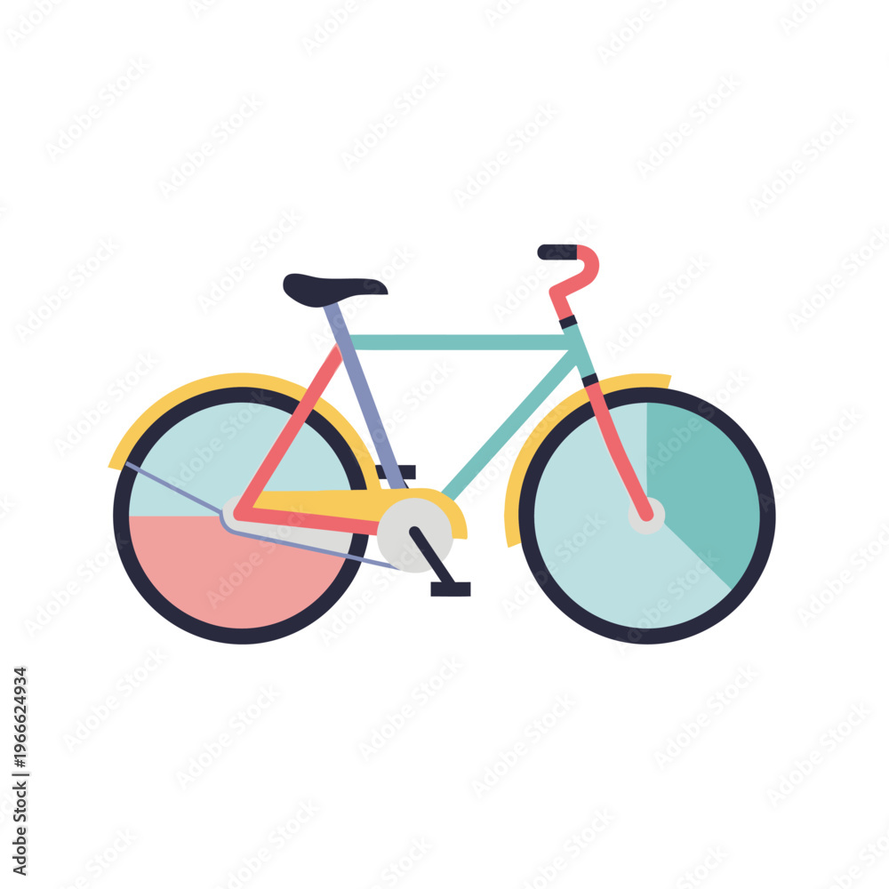 Obraz premium Retro Bicycle Illustration