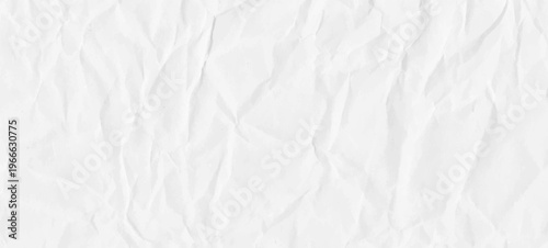 Old crumpled paper background effect. White kraft texture with fold detail. Vector craft bg suitable for memo and collage designs. Wrinkled detail teture for design projects. Clean creased backdrop