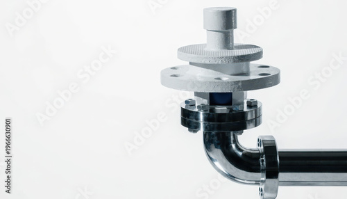 Industrial pipe fitting with a digital display