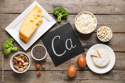 Chalkboard with symbol Ca a...