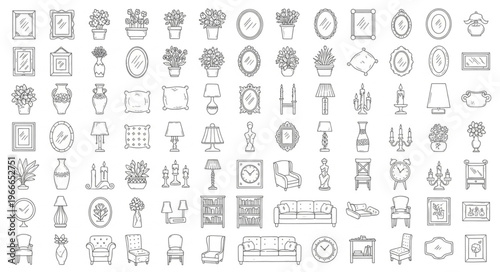 Collection of Ancient Chinese Calligraphy Symbols and Glyphs.