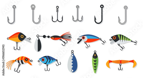 Fishing Lures and Hooks.