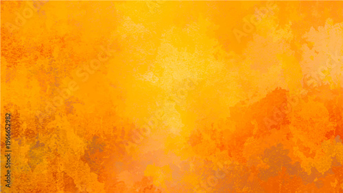 Abstract vibrant watercolor painting warm colors orange and yellow background texture and artistic strokes and expressionist composition and modern design.