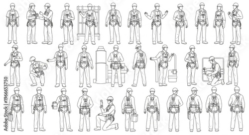 Collection of Ancient Chinese Warrior Figures in Traditional Attire.