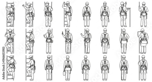 Collection of Ancient Chinese Warriors in Traditional Armor.