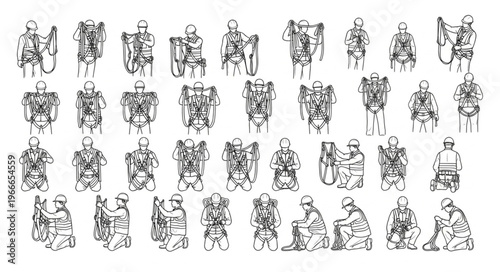 Collection of Ancient Hieroglyphic Symbols and Figures.