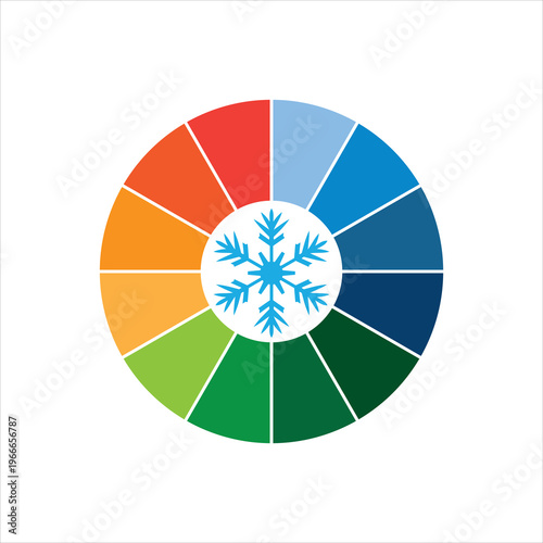Deep freeze logo snowflake