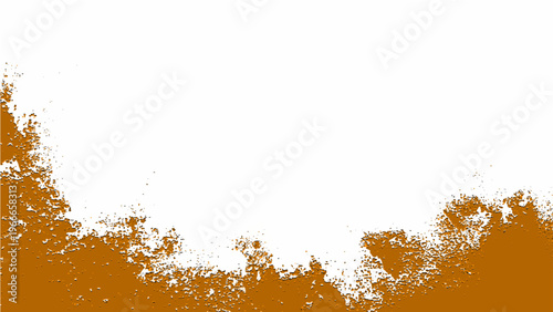 Abstract golden brush stroke art design and rough texture and grunge effect and blank space for copy and creative backdrop and graphic resource