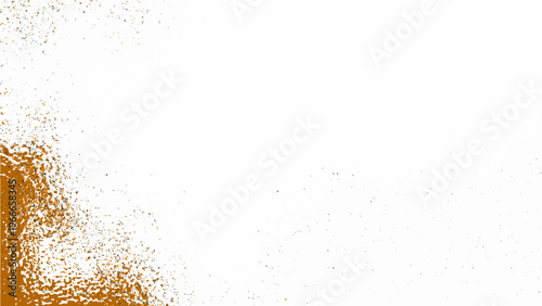 Abstract textured golden bokeh or gold glitter with blank background, and shining light effect for design and backdrop or wallpaper or art work. 