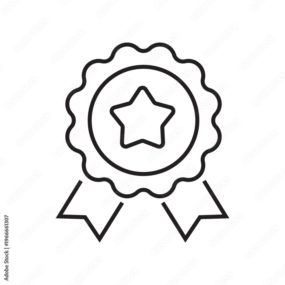 Fototapeta premium black and white icon. icons with stars. put a star for a service or place. rating. advertisement. star. vector. black and white. icon.