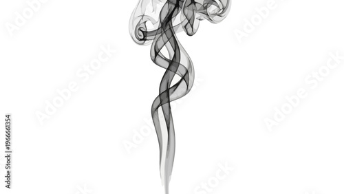 Smoke Rising Upwards Slowly.