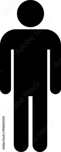 プレゼンやスピーチを表現した人物シルエットアイコン（モノクロ・セミナー・説明・講師・ビジネス）