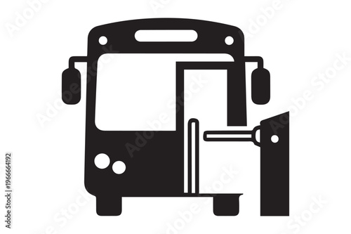 Public Transport Bus and Entry Barrier