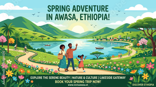 Spring Adventure in Awasa Ethiopia Lakeside Scenic View