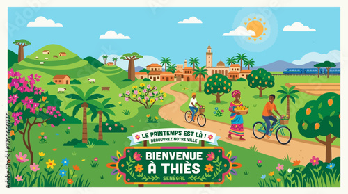 Welcome to Thies Senegal Colorful Spring Landscape