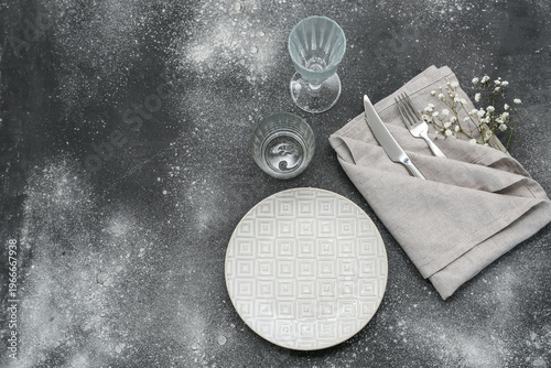 Beautiful table setting wit...