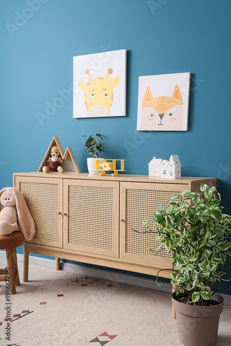 Interior of nursery with co...