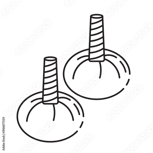 Two Suction Cup Icons