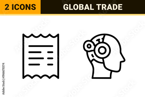 Corporate Business and Fintech Minimalist Monoline Geometric Line Art for Commercial Interface Design and Analytical Reporting UI.