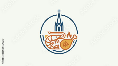 Church and Food Emblem
