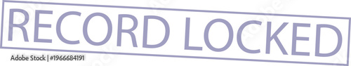 Record Locked text in purple outline box on white background