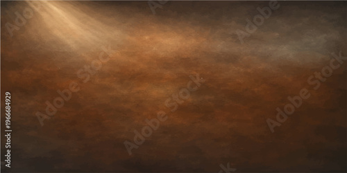 An abstract, artistic composition features an interplay of light and shadow, evoking a sense of drama, mystery, and depth. This image is characterized by textured, earthy tones.