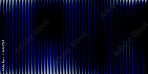 Abstract Dark Blue Vertical Stripes Gradient Pattern on Black Background
