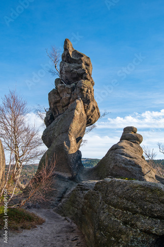 Skalne Bramy rock formation Rudawski Landscape Park Poland unique stone formations natural monument geology