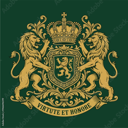 Royal Coat of Arms Lions.