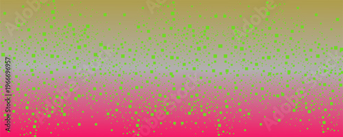 Pixel pattern background with bitmap game texture. Dotted dither vector red and green gradient bg. Abstract geometric noisy screen tone. eps 10