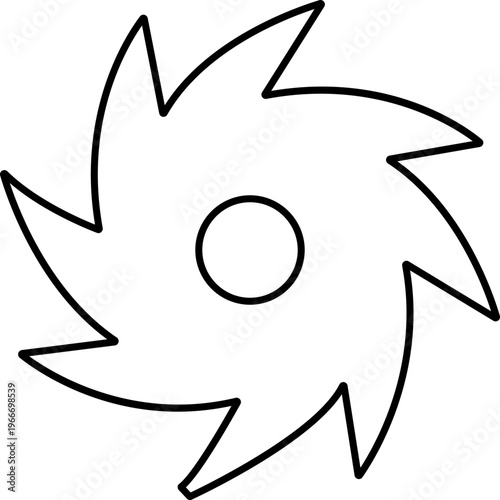 Hurricane cyclone icon in line style featuring storm, typhoon, tornado, whirlwind, vortex and weather synonym elements for disaster alert, climate design and warning graphics