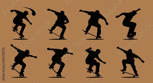 silhouettes of dancing people