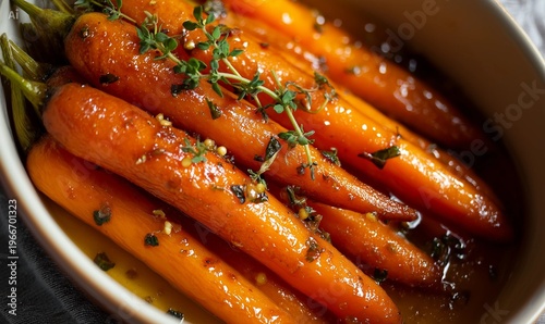 Roasted carrots with honey glaze