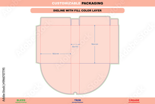 Swivel tuck end box packaging dieline template custom dimension variations professional carton editable die line sustainable customizable precise folding production pack design