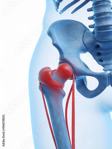 Human hip joint anatomy