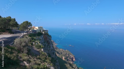Wallpaper Mural Mirador d'en Ricardo Roca Coastal landscape Mallorca Spain aerial view from cliff with Mediterranean sea and forest natural travel destination Torontodigital.ca
