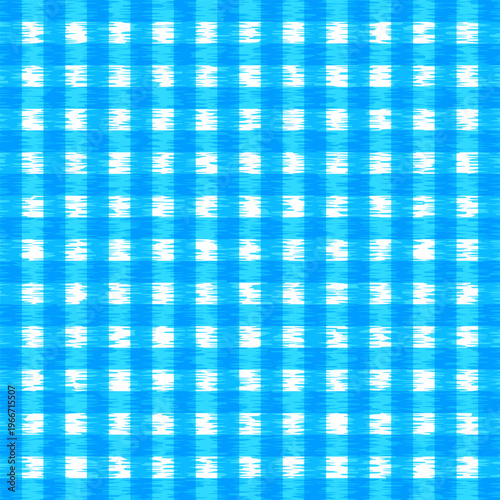 Abstract Geometric Background Blue Checkered Textile Pattern with Soft Woven Texture. Repeating Grid Design Vector. Ideal for Fabric Prints, Wallpaper, Packaging, and Modern Digital Backdrops.