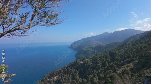 Wallpaper Mural Mirador d'en Ricardo Roca Coastal landscape Mallorca Spain aerial view from cliff with Mediterranean sea and forest natural travel destination Torontodigital.ca