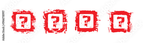 question mark on white backgroud