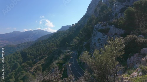 Wallpaper Mural Mirador d'en Ricardo Roca Coastal landscape Mallorca Spain aerial view from cliff with Mediterranean sea and forest natural travel destination Torontodigital.ca