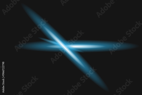 Abstract blue light streak a dynamic visual of energy and motion on a black background