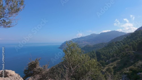 Wallpaper Mural Mirador d'en Ricardo Roca Coastal landscape Mallorca Spain aerial view from cliff with Mediterranean sea and forest natural travel destination Torontodigital.ca