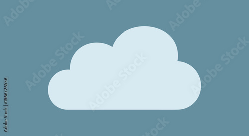 A white cloud floats gently in the blue sky on a sunny day outside.